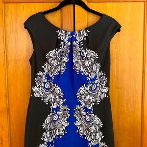 Flattering and comfortable cocktail dress for any sort of dressier event!